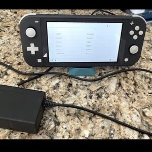 Nintendo Switch Lite Handheld Game Console HDH-001 Gray With Charging Stand